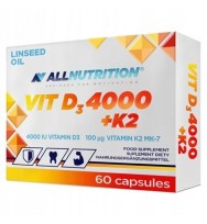 Vitamin D3 4000+K2 60 caps ALLNUTRITION
